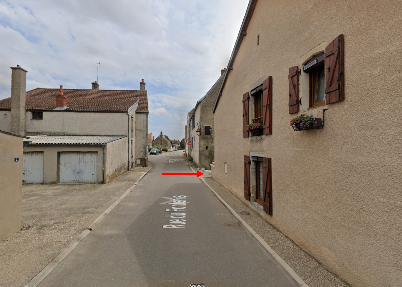 Entrée en venant de la rue du Fontenis